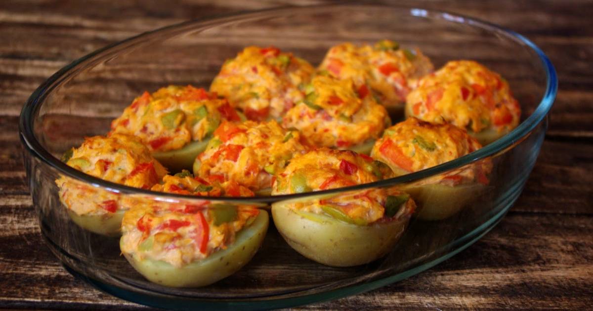 Patatas rellenas de atún al horno | Cocina y recetas fáciles