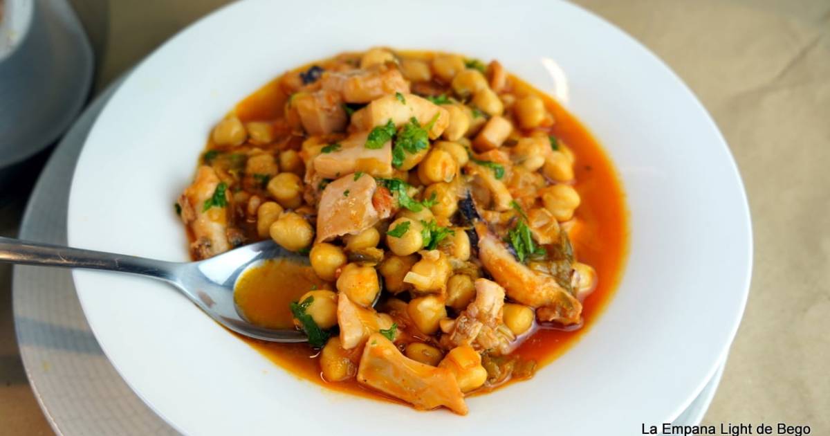 Garbanzos con sepia. receta exprés muy fácil Cocina y recetas fáciles