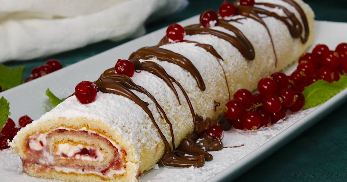 Brazo de gitano relleno de mermelada | Cocina y recetas fáciles
