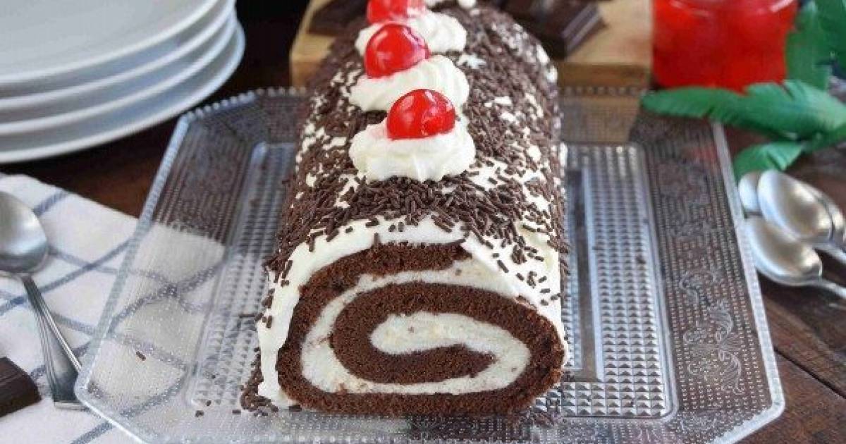Brazo gitano de chocolate y nata muy fácil Cocina y recetas fáciles Brazo gitano de chocolate y nata muy fácil Cocina y recetas fáciles