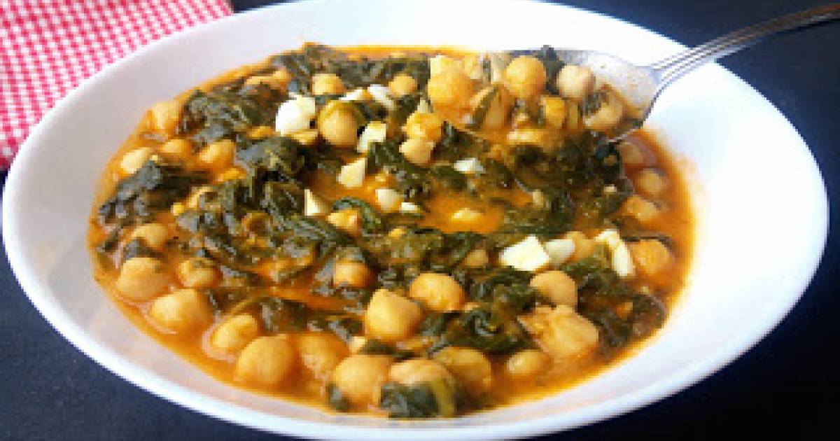 Garbanzos con espinacas Cocina y recetas fáciles