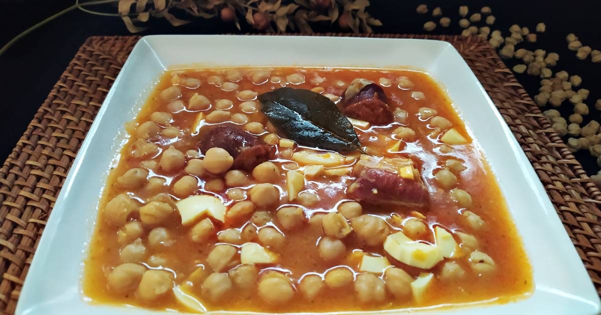 Garbanzos guisados de fuentesaúco Cocina y recetas fáciles