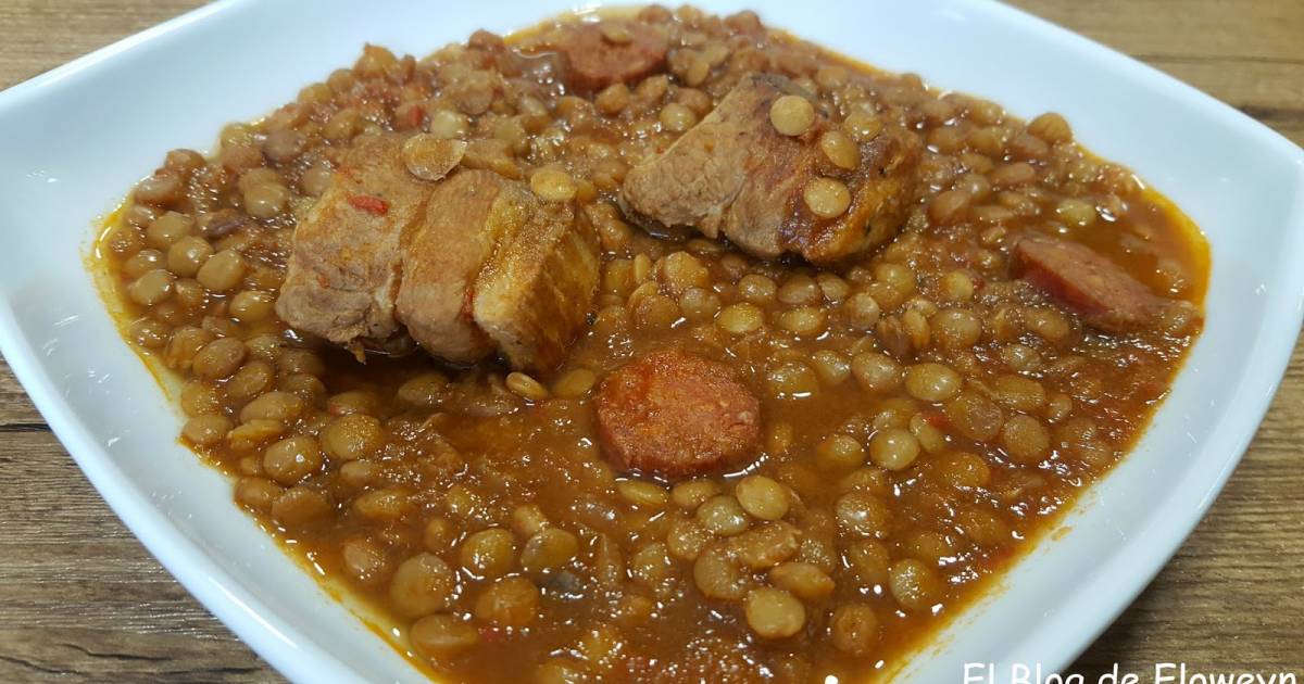 Lentejas con chorizo en crockpot Cocina y recetas fáciles