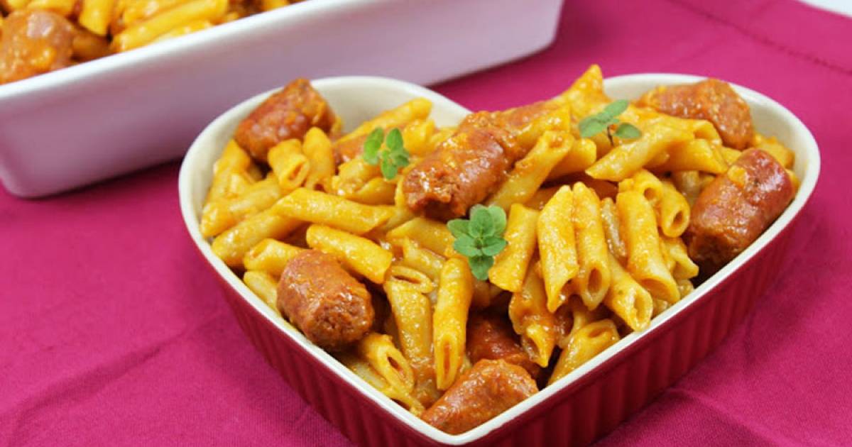 Macarrones con salchichas frescas olla gm Cocina y recetas fáciles
