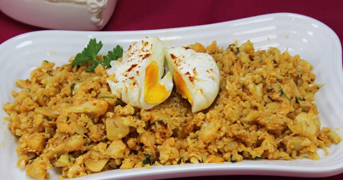 Migas de coliflor con bacalao thermomix | Cocina y recetas fáciles