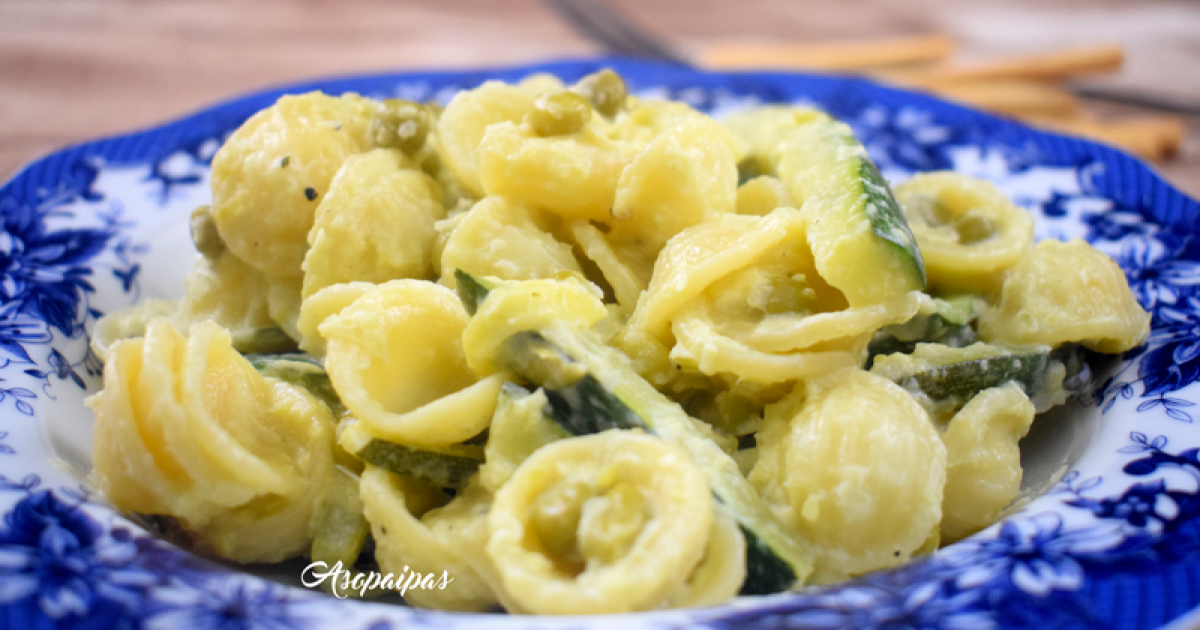 Orecchiette con salsa de yogur y calabacín. vídeo receta Cocina y