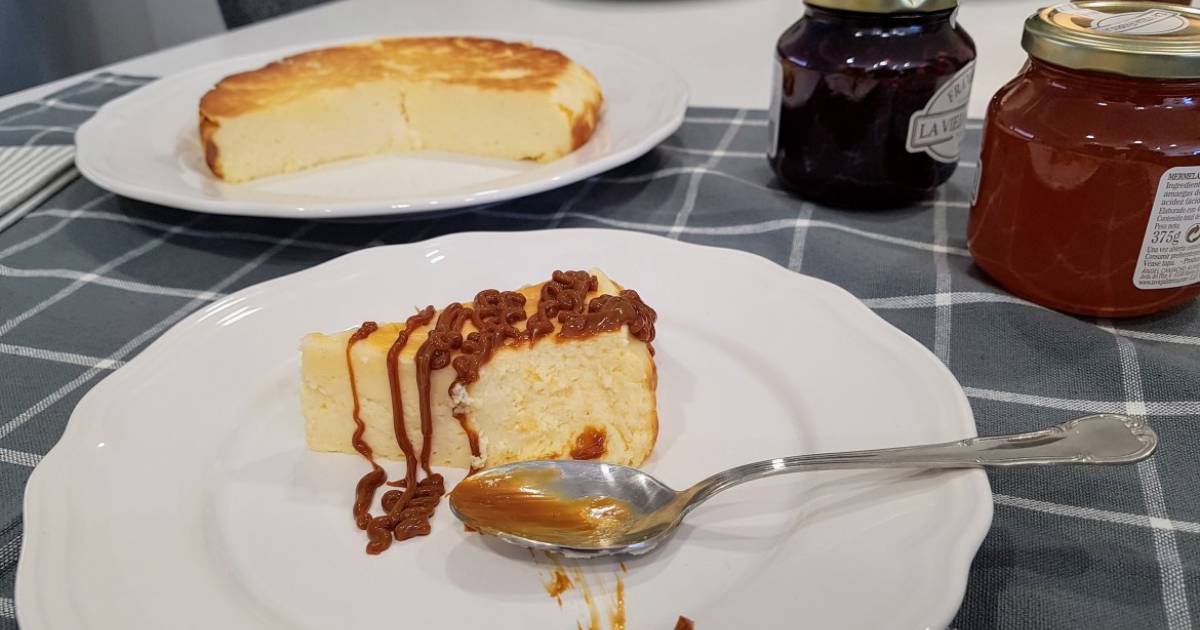 Pastel de queso philadelphia con dulce de leche Cocina y recetas fáciles