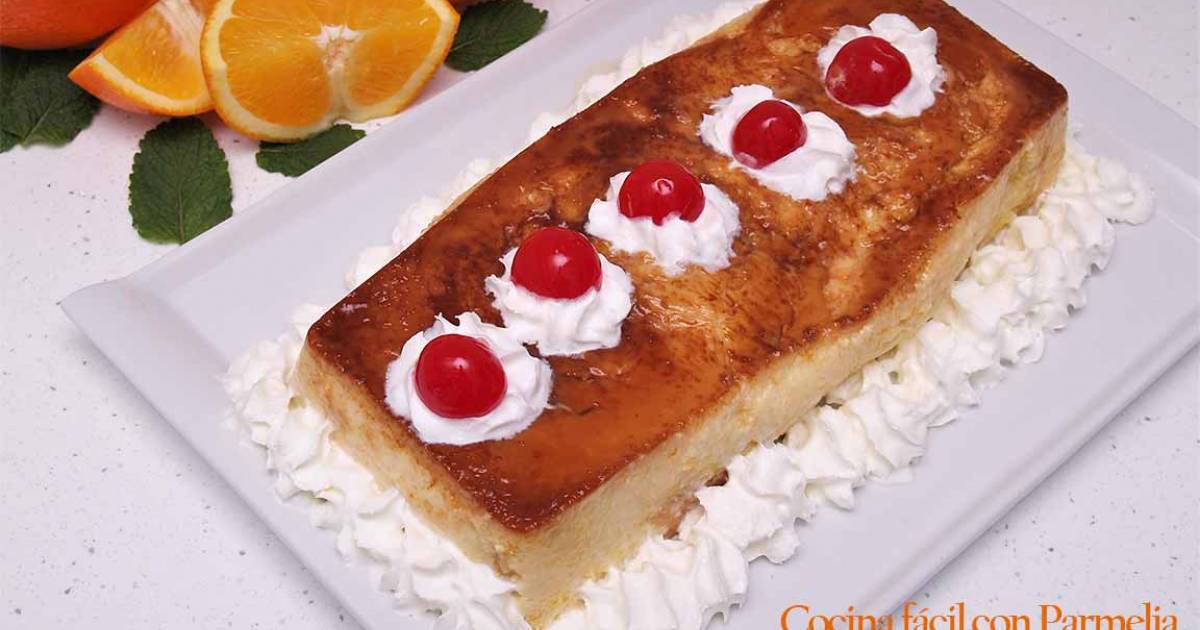 Pudin de pan con naranja Cocina y recetas fáciles