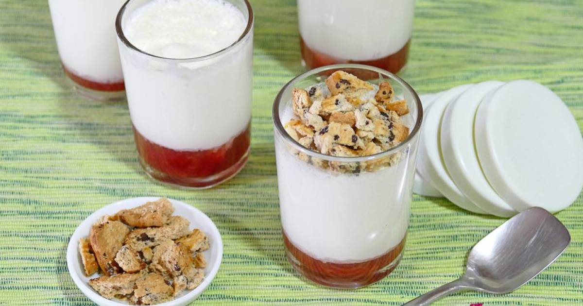 Yogur Griego Natural con Mermelada de Fresa Cocina y recetas fáciles