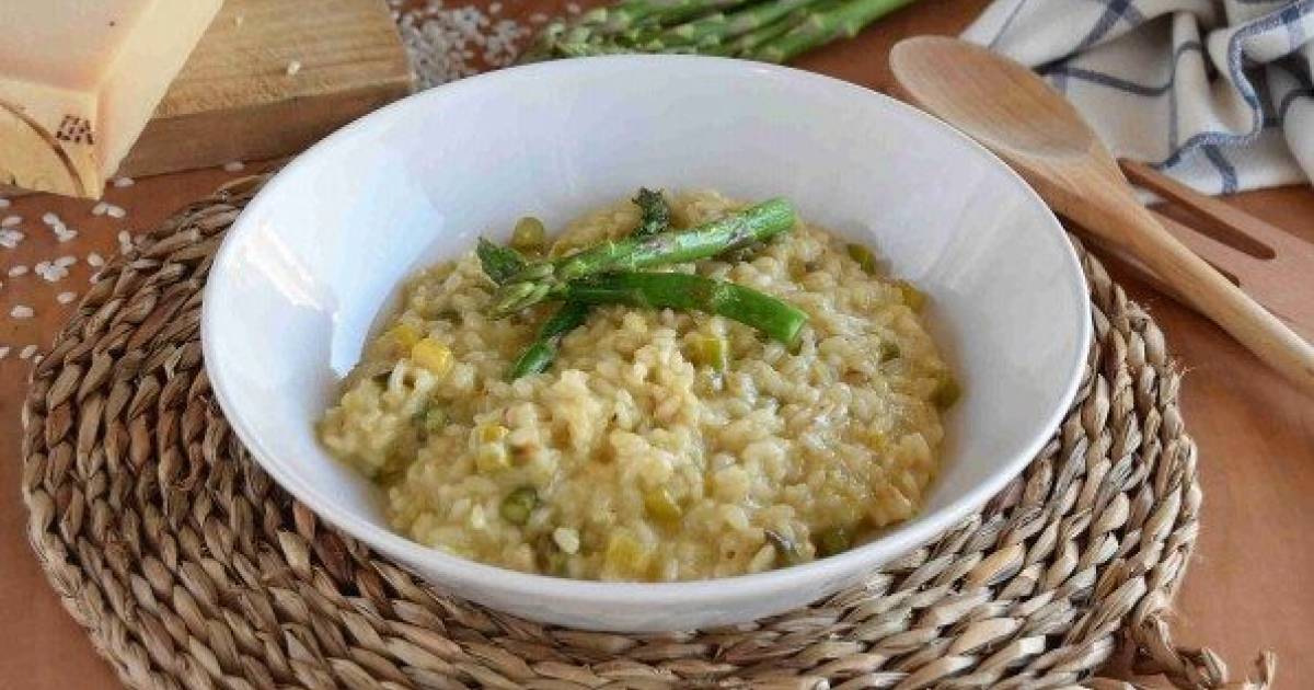 Risotto de espárragos verdes Cocina y recetas fáciles