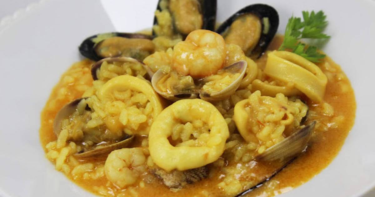 Risotto de marisco (arroz caldoso) olla gm Cocina y recetas fáciles