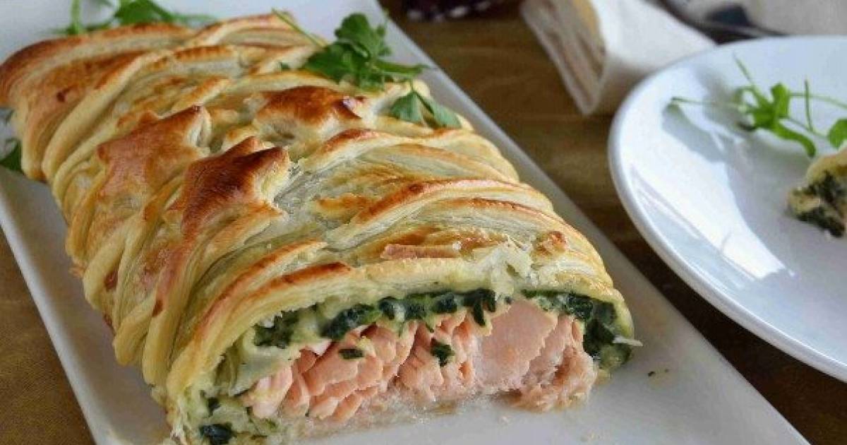 Salmón en hojaldre con espinacas Cocina y recetas fáciles Salmón en hojaldre con espinacas Cocina y recetas fáciles