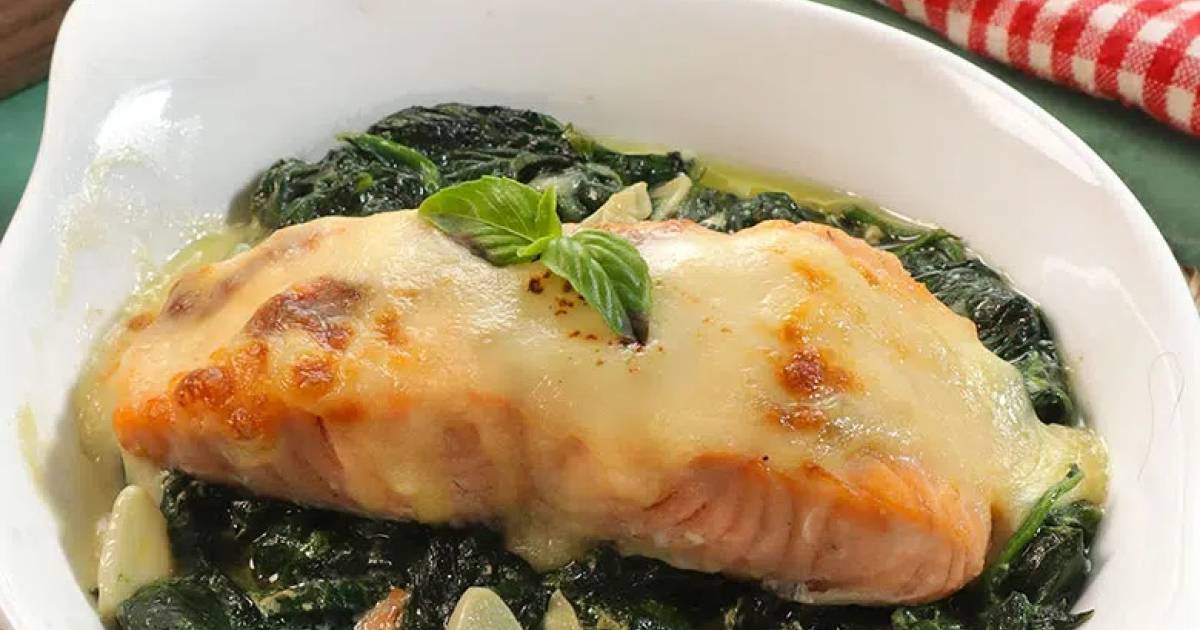 Salmón a la florentina Cocina y recetas fáciles