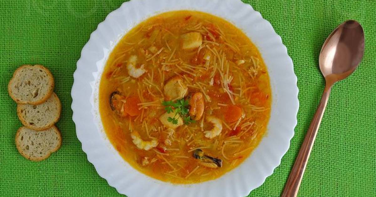 Sopa de marisco y pescado con fideos. receta muy fácil y económica. Cocina y recetas fáciles Sopa de marisco y pescado con fideos. receta muy fácil y económica. Cocina y recetas fáciles