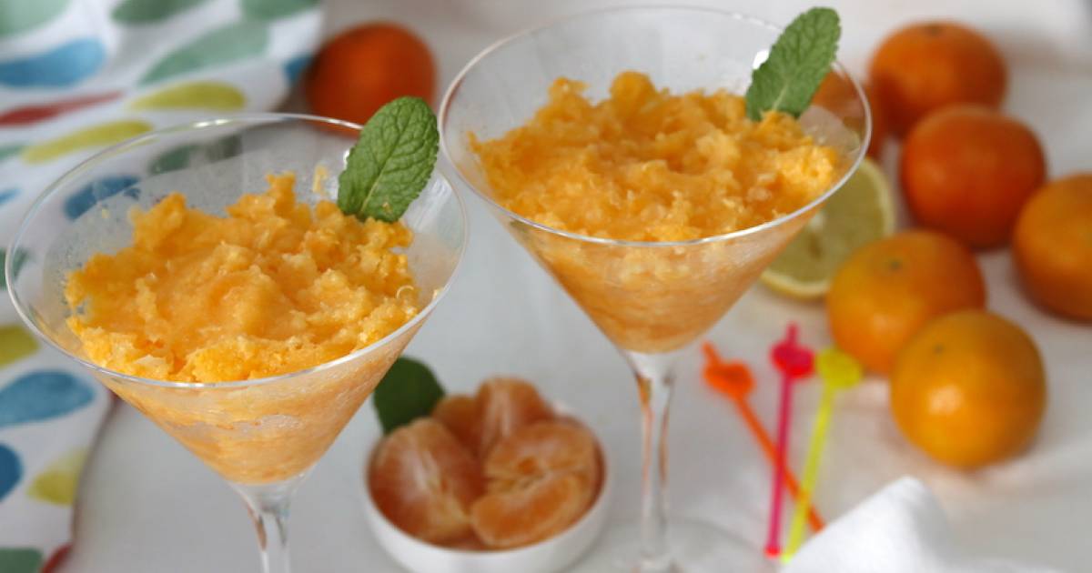 Sorbete de mandarina Cocina y recetas fáciles