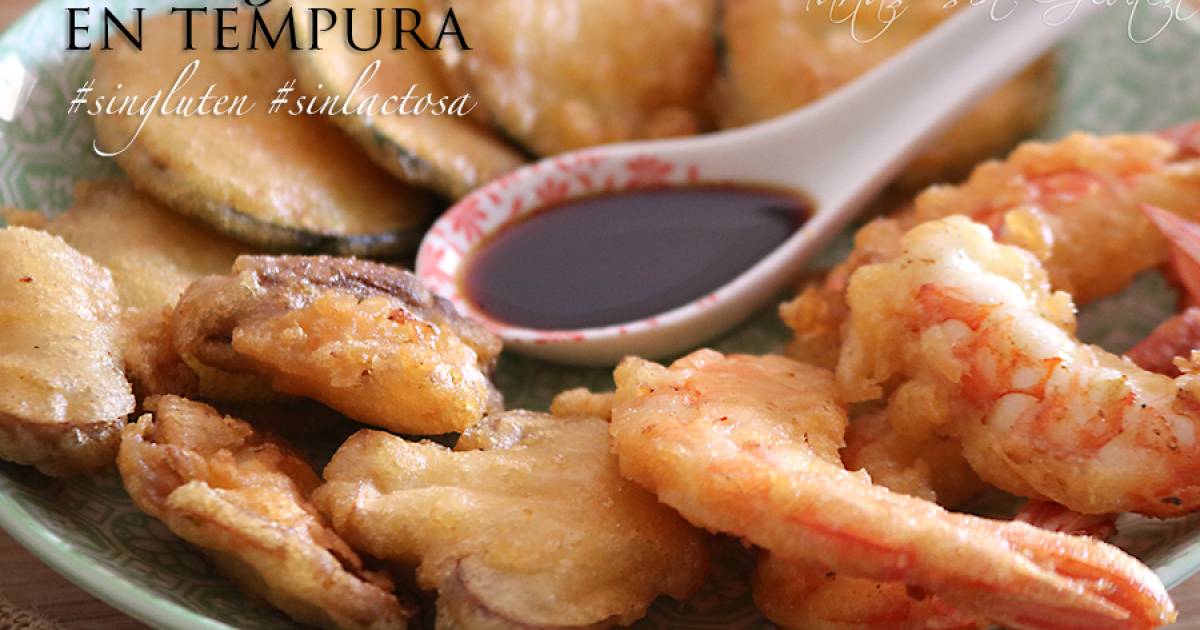 Verduras y gambas en tempura singluten sinlactosa Cocina y recetas