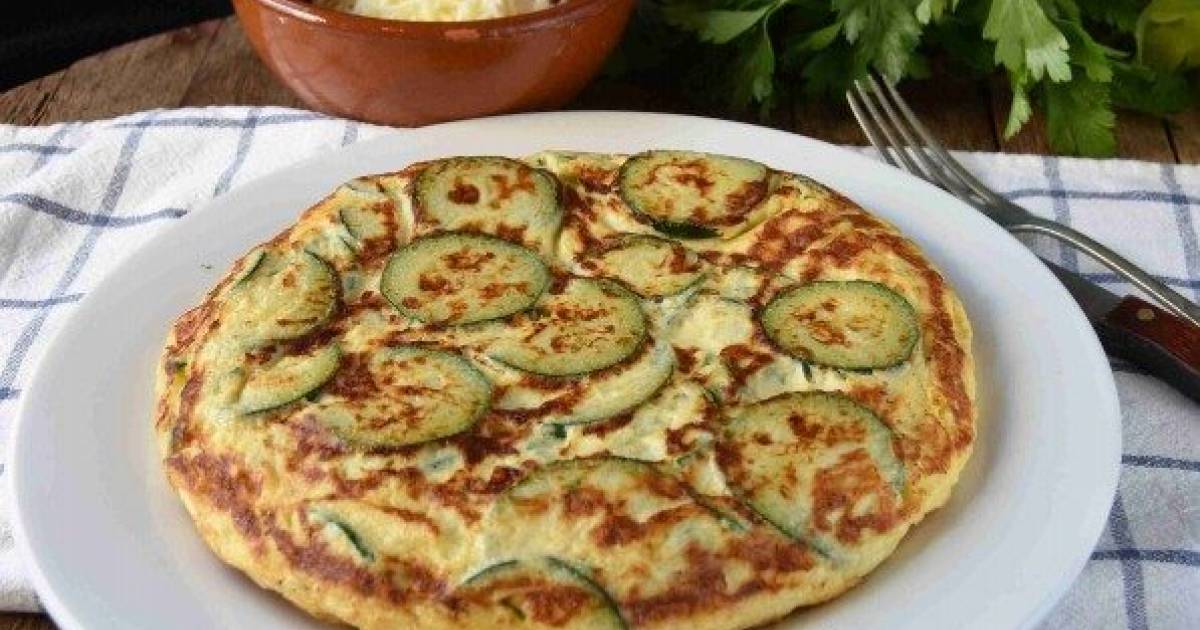 Tortilla de calabacín y queso Cocina y recetas fáciles