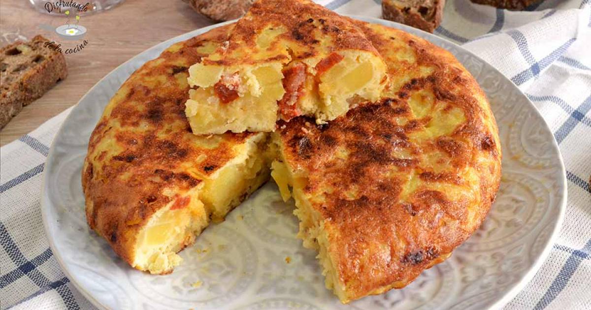 Tortilla de patatas con chorizo Cocina y recetas fáciles