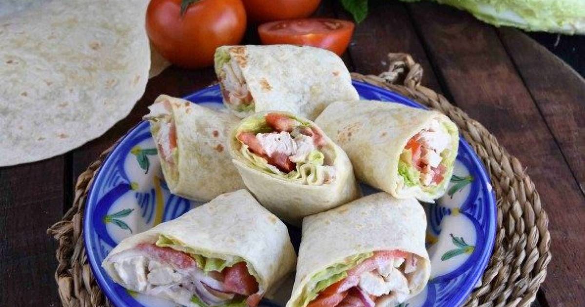 Wraps de pollo fáciles y saludables Cocina y recetas fáciles