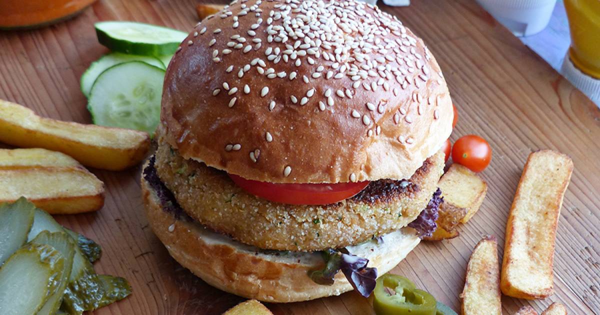 Zucchinigarbanzo burger Cocina y recetas fáciles