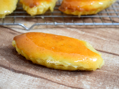 Barquitos rellenos de crema de chocolate blanco