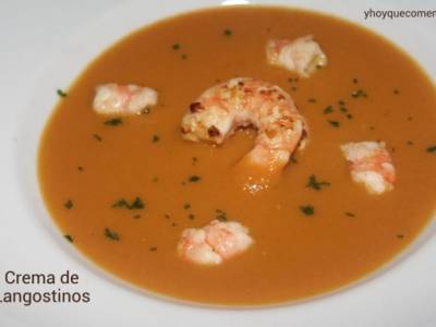 Crema de Langostinos