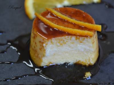 Flan de naranja 